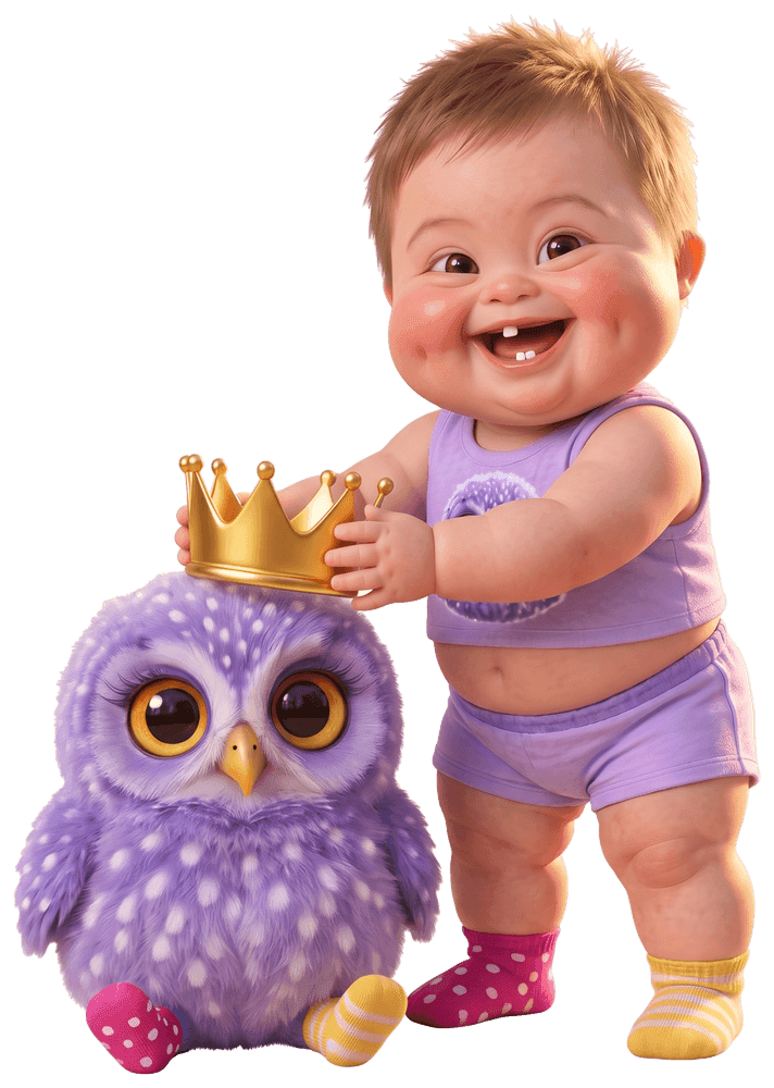 Mimo celebrando junto a Bubo con corona